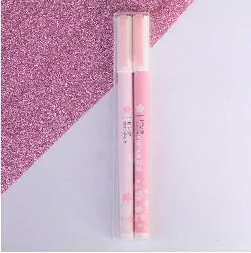 Sakura gel pen set showing 0.38mm and 0.5mm tip sizes in boxed presentation with plastic barrels