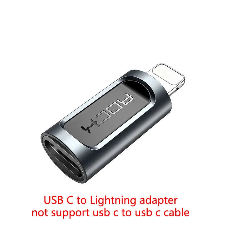 USB C to Lightning adapter for OTG-enabled tablets phones and laptops