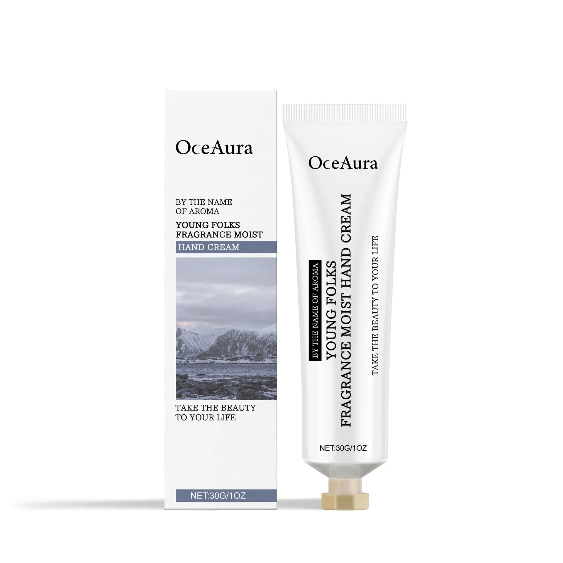 30g tube of moisturising fragrance hand cream with glycerin and hyaluronic acid