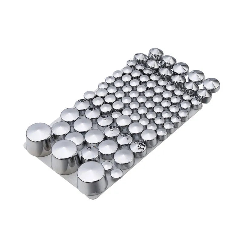 87 piece chrome ABS bolt toppers kit for Harley Davidson Softail Twin Cam 1984-2006