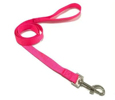 Solid colour polyester dog hand holding rope in various colours and sizes for pet walking