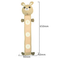 65cm plush dog training toy in poached bunny colour with food hiding compartments