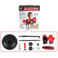 Speed boxing ball toy with inflatable vent ball, height adjustable stand, and PU base filled with water or sand