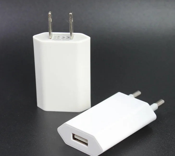 5V 2A USB travel charger with 1m cable compatible with iPhone and iPad models