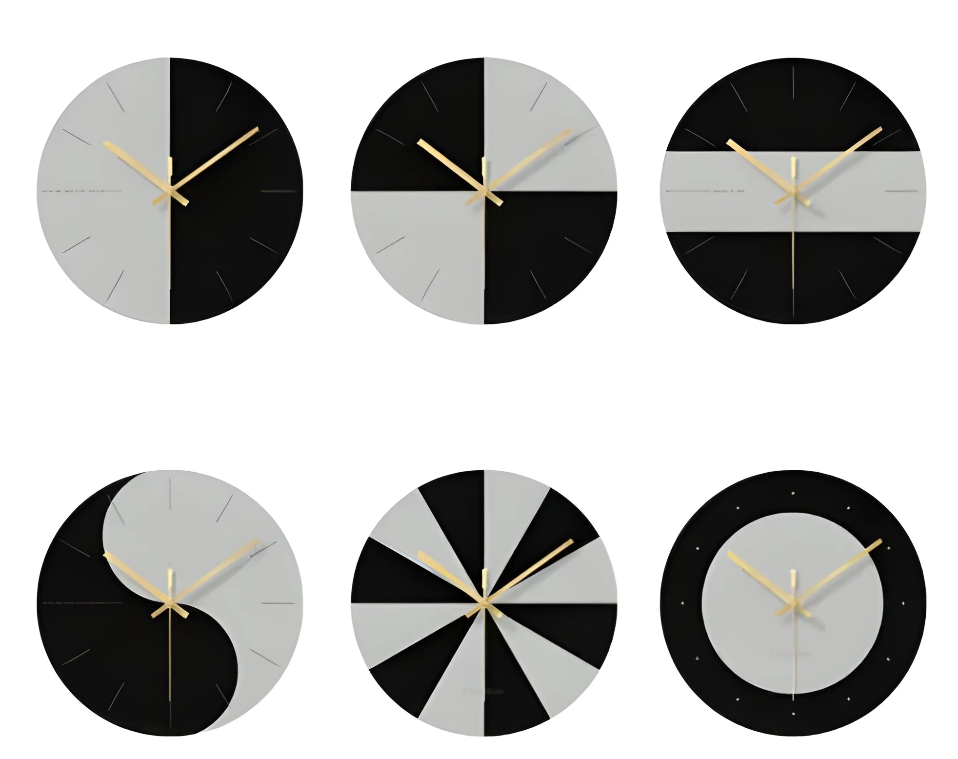 Minimalist transparent tempered glass wall clock with clear numerals, 29.5cm diameter