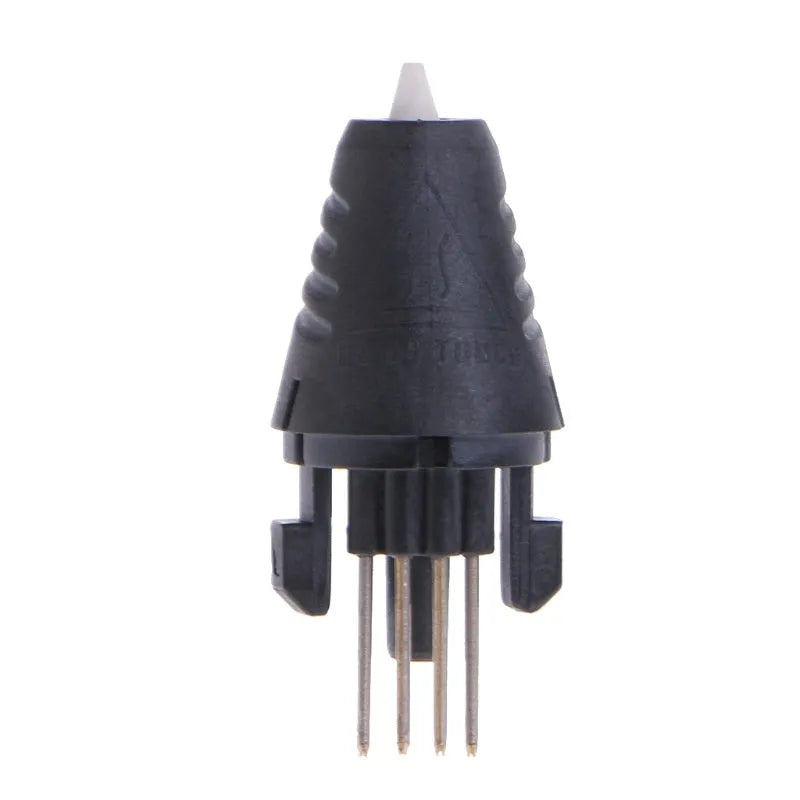 Two 3D printing pen replacement tips – 12V and 5V voltage options – on white background
