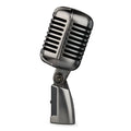 Professional retro-style condenser microphone with wireless function for singing and recording.