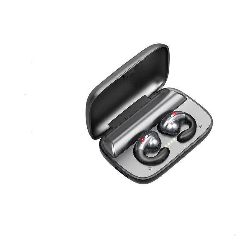 S19 over-ear Bluetooth headphones with bone conduction ear clip