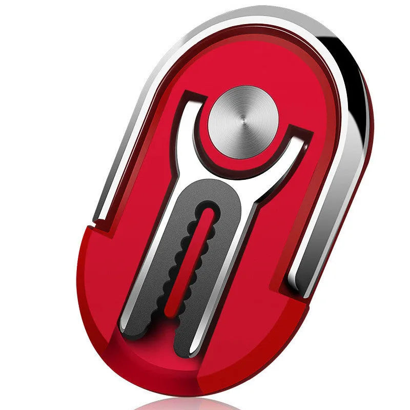 Universal car phone ring bracket with suction cup base and adjustable arms in multiple colours.