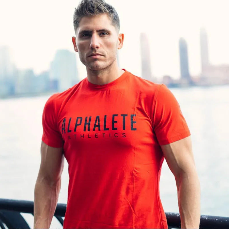 Mens cotton fitness t-shirt in black blue available in sizes S to XXL with crew neck