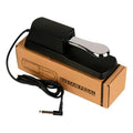 Universal MIDI keyboard sustain pedal with ABS plastic housing and metal footplate