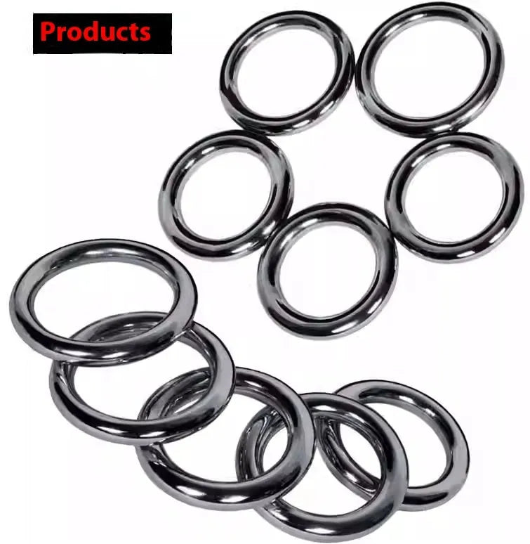 Wing Chun carbon steel training ring in three sizes for martial arts hand strength conditioning