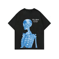 Printed men's short-sleeved sports T-shirt with digital pattern on polyester fabric