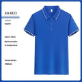 Antibacterial ice-sensitive lapel polo shirt in slim fit with short sleeves available in multiple colours