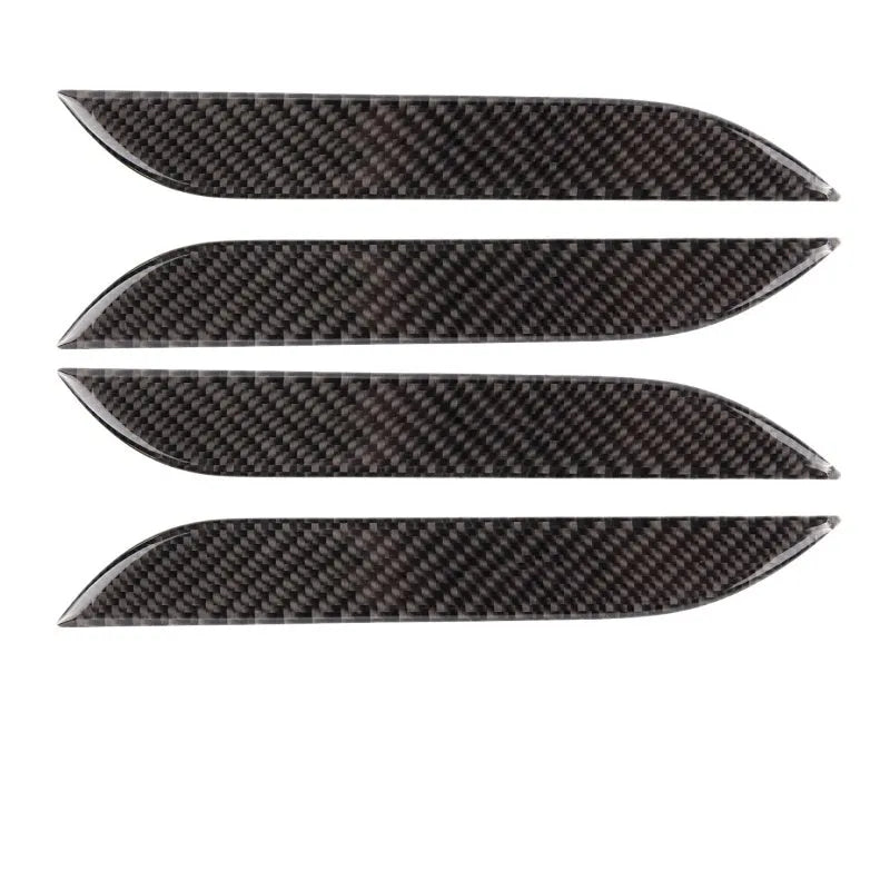 Tesla Model S carbon fibre door handle protection patches with adhesive backing
