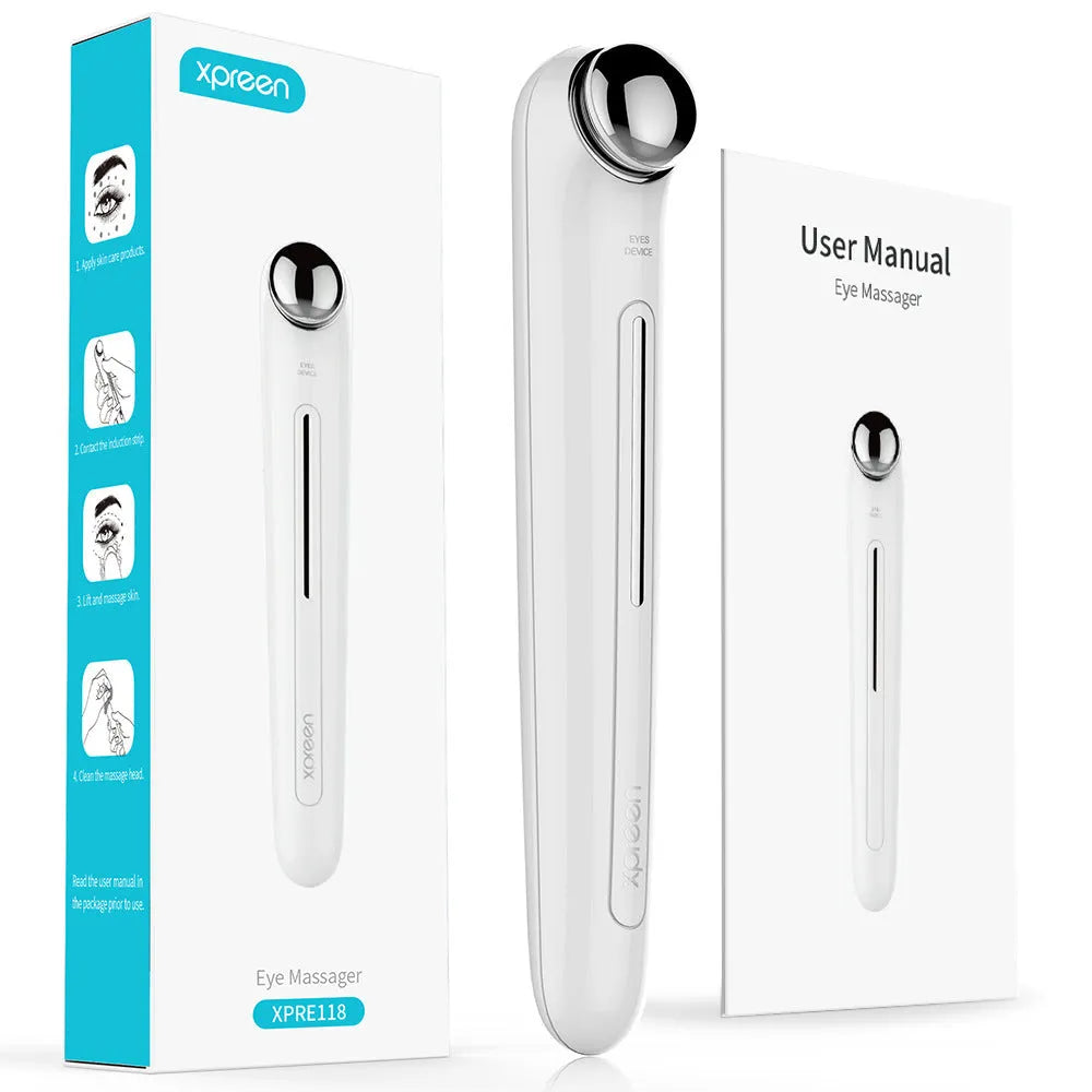 Beautefas portable eye massager white colour induction strip device 148mm length