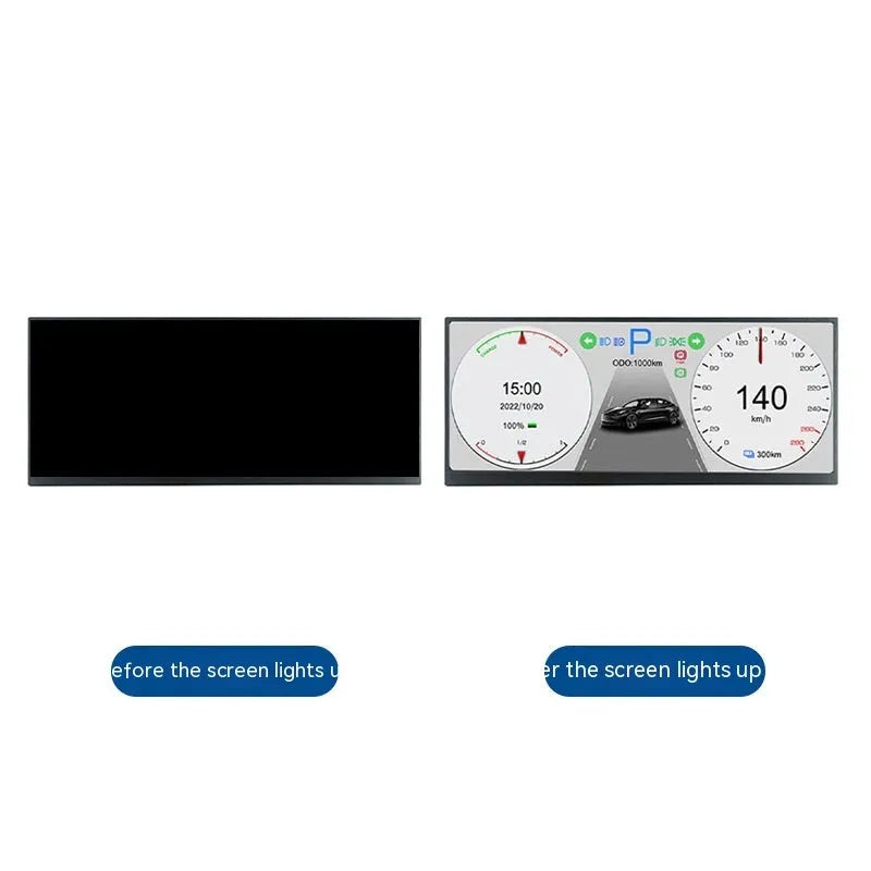 12.3-inch vehicle navigation display screen with HD resolution for car central control systems