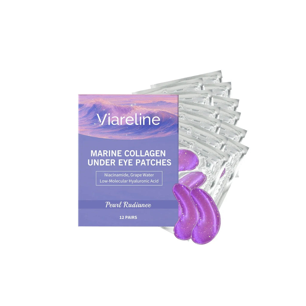 Box of 12 pairs of collagen and hyaluronic acid hydrating eye masks