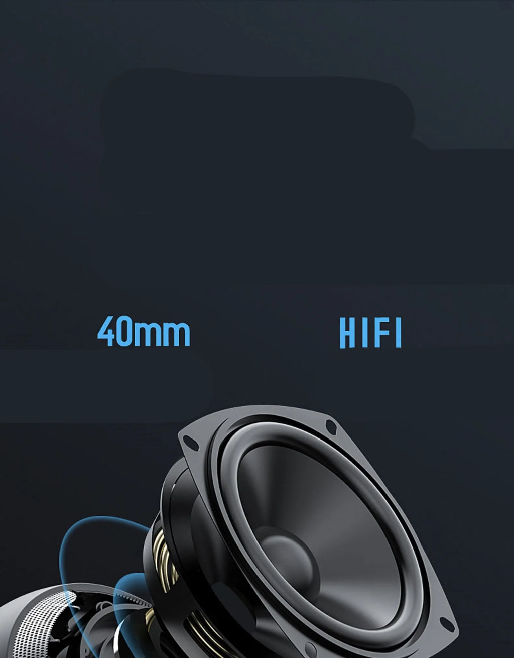Mini portable Bluetooth speaker in black with compact 76x76x63mm plastic shell and USB port