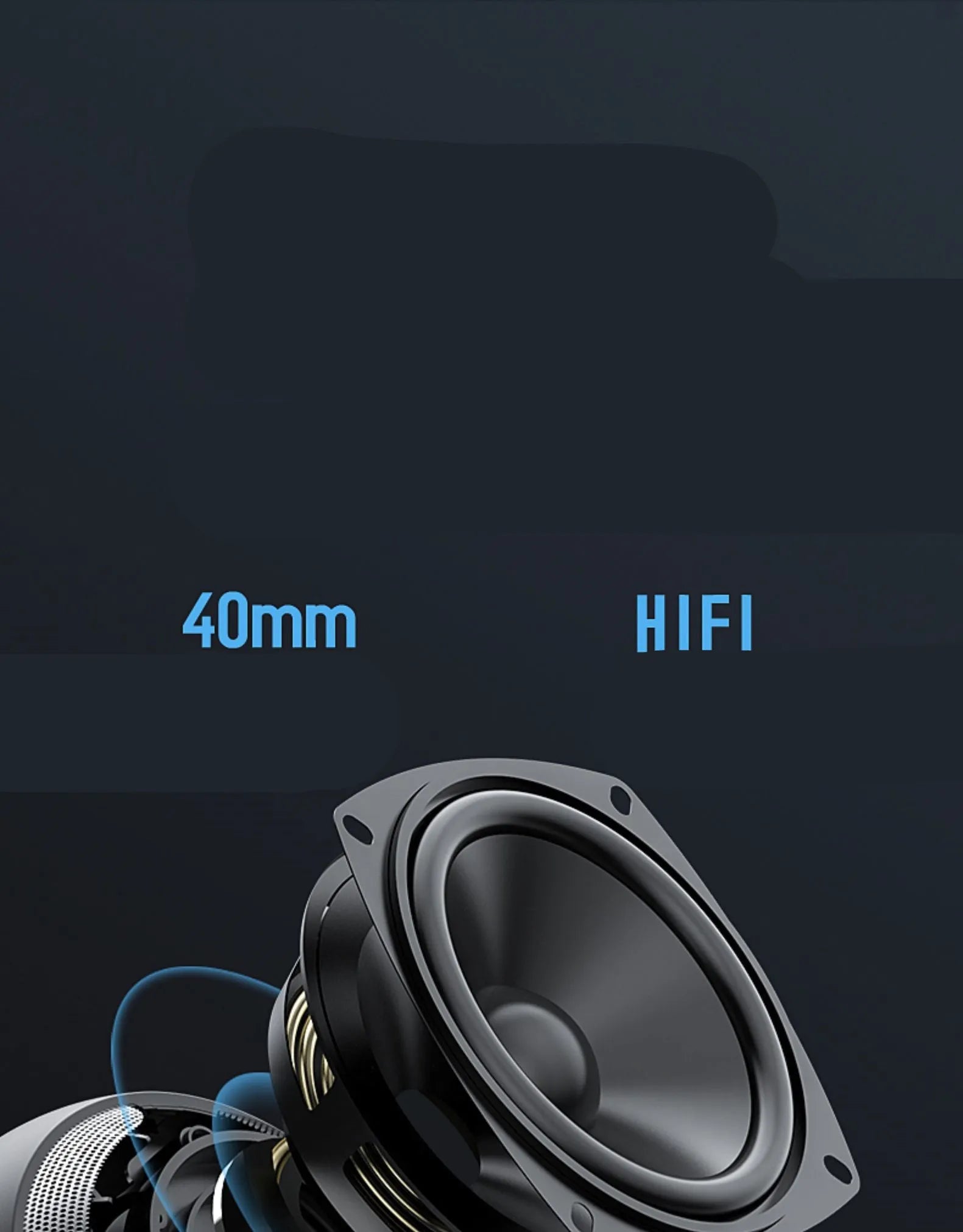 Mini portable Bluetooth speaker in black with compact 76x76x63mm plastic shell and USB port