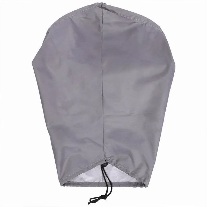 Waterproof cover for new energy vehicle charging in grey colour with drawstring closure