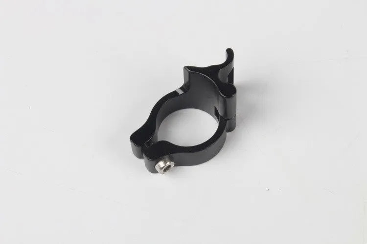 Black aluminium alloy vehicle clamp ring with 28.6mm diameter for bracket mounting