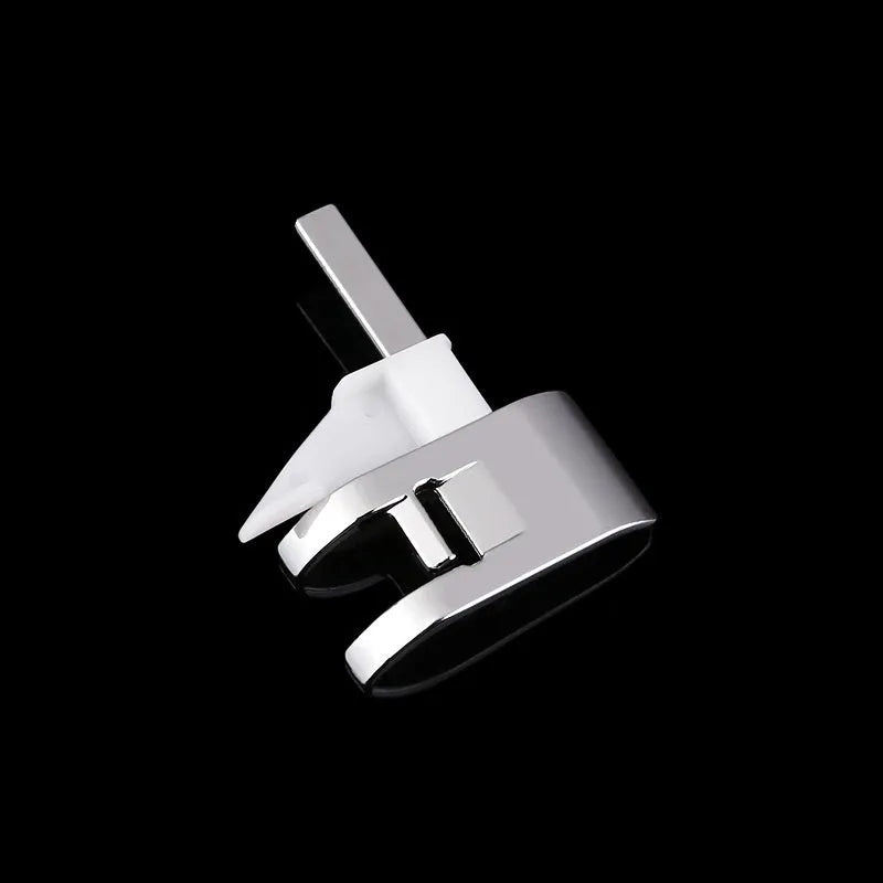 Regular fixed gauge presser foot for low shank household sewing machine with red line alignment guide