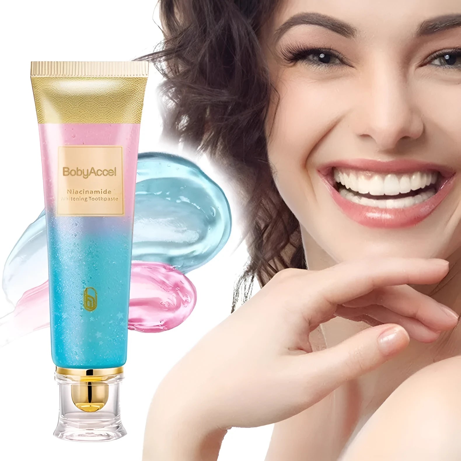 100g tube of nicotinamide whitening toothpaste for adult dental care.
