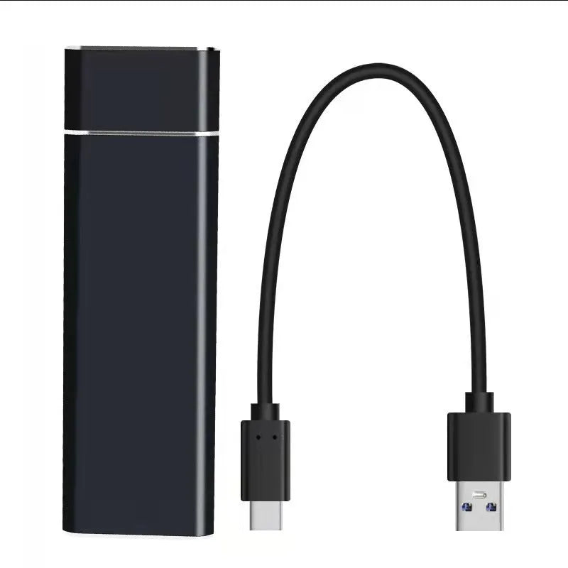 OEM external mobile hard disk with ultra-thin metal shell in black, blue, orange, red, and silver colour options