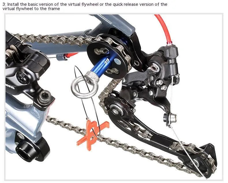 Aluminium bicycle chain holder tool in three versions for washing and tension adjustment