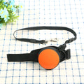 Automatic retractable dog leash with handle in a choice of six colours, extended on a 3m nylon cord.