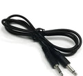 3.5 mm audio extender cable showing male plug and female socket connectors, 1 metre length