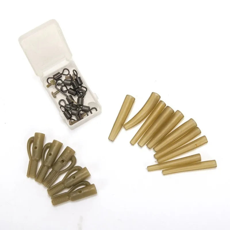 European carp fishing 30-piece accessory set with anti-winding pipes, threaded hose, rotations and screws