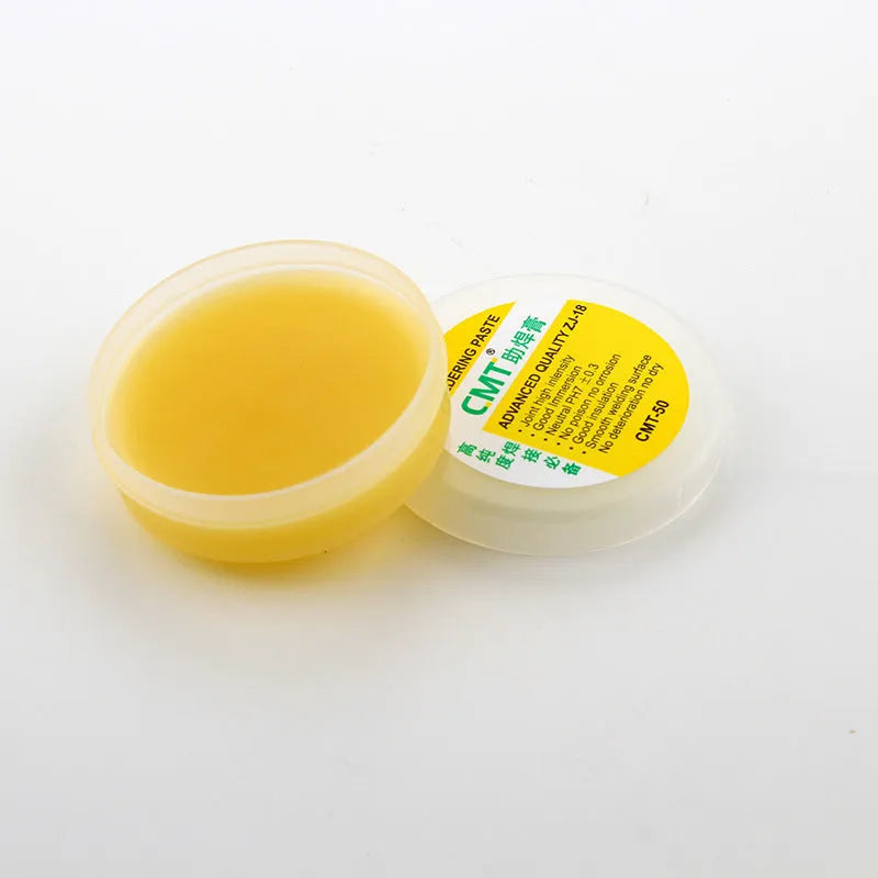 High purity rosin soldering flux in paste form for electric soldering iron use