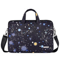 Black waterproof polyester laptop liner bag for 13-inch notebook slim profile