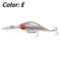 Mino Lure deep diving fishing bait showing 10.5cm length and little fat man profile in multiple colour options