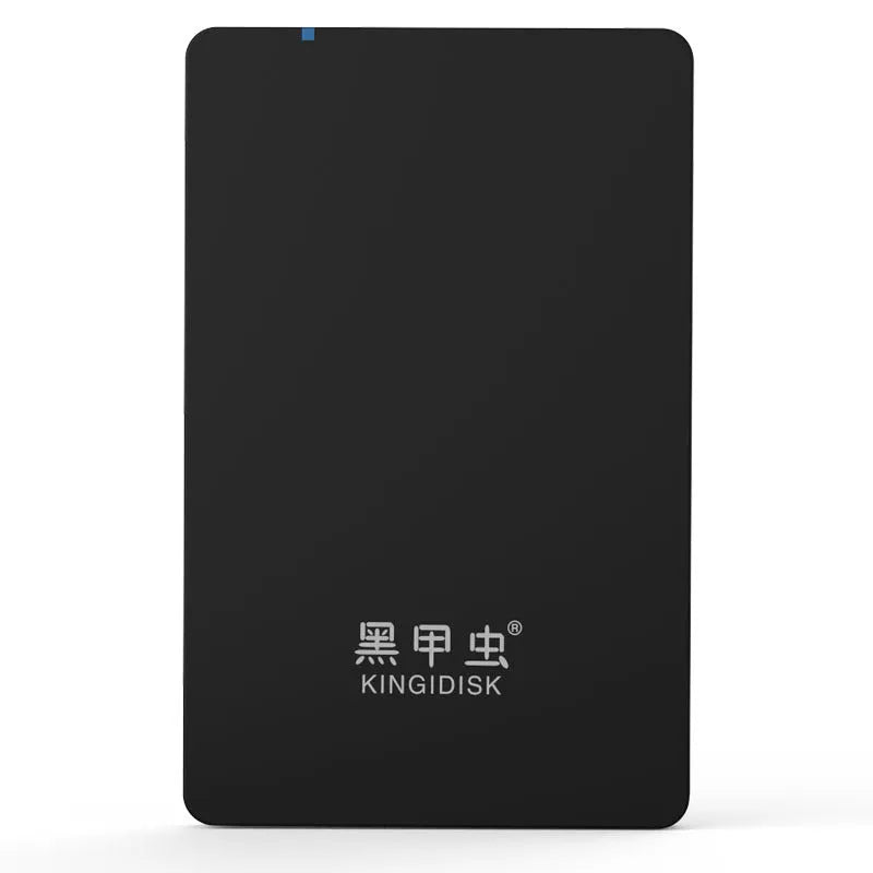 KINGIDISK New Black Beetle USB3.0 2.5 inch external hard drive in black ABS plastic casing