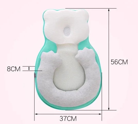 Portable folding baby travel crib with soft cotton sleep cushion in beige colour