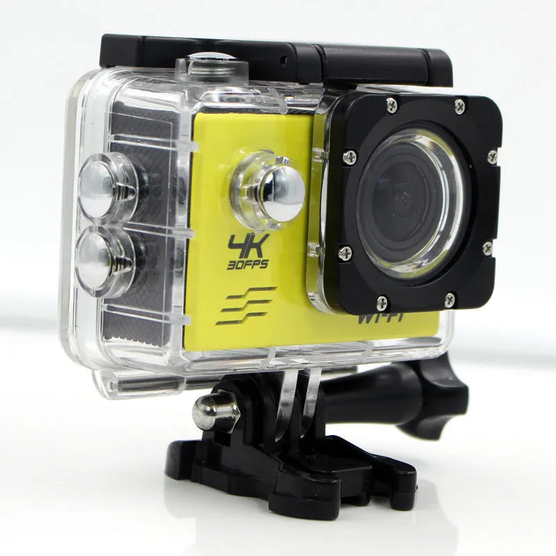 4K HD motion camera Wi-Fi version, black, with 170 degree wide angle lens and 2.0 inch rear display