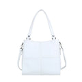 Barrel-shaped soft PU crossbody handbag in retro style with 30x31.5cm dimensions