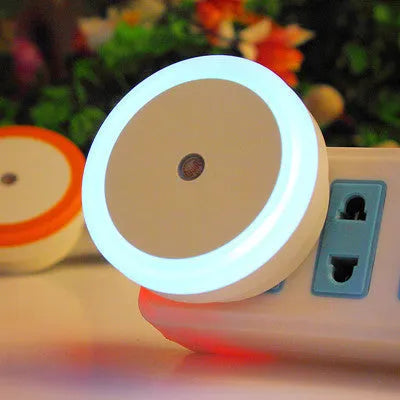 Round halo LED induction lamp in blue, red, white, and yellow colour options for night market lighting.