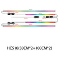 Bluetooth APP controlled magic colour streamer car chassis lights with silicone housing for universal vehicle fit