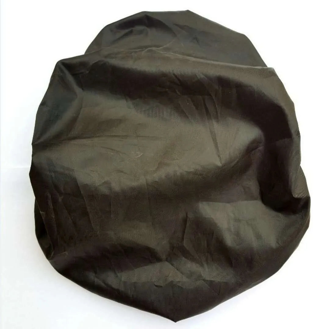 Soft silicone bicycle saddle cushion with black PU leather cover, shown with included waterproof cover, wrench, and puncture repair kit.