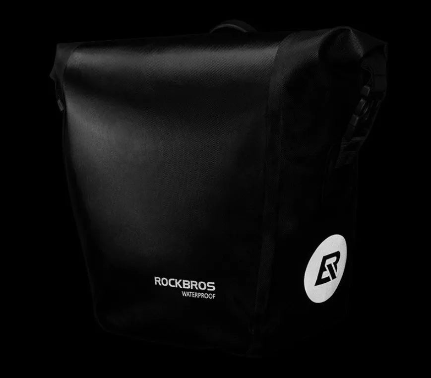 Bicycle waterproof bag made from nylon cloth and waterproof fabric in black colour for cycling storage