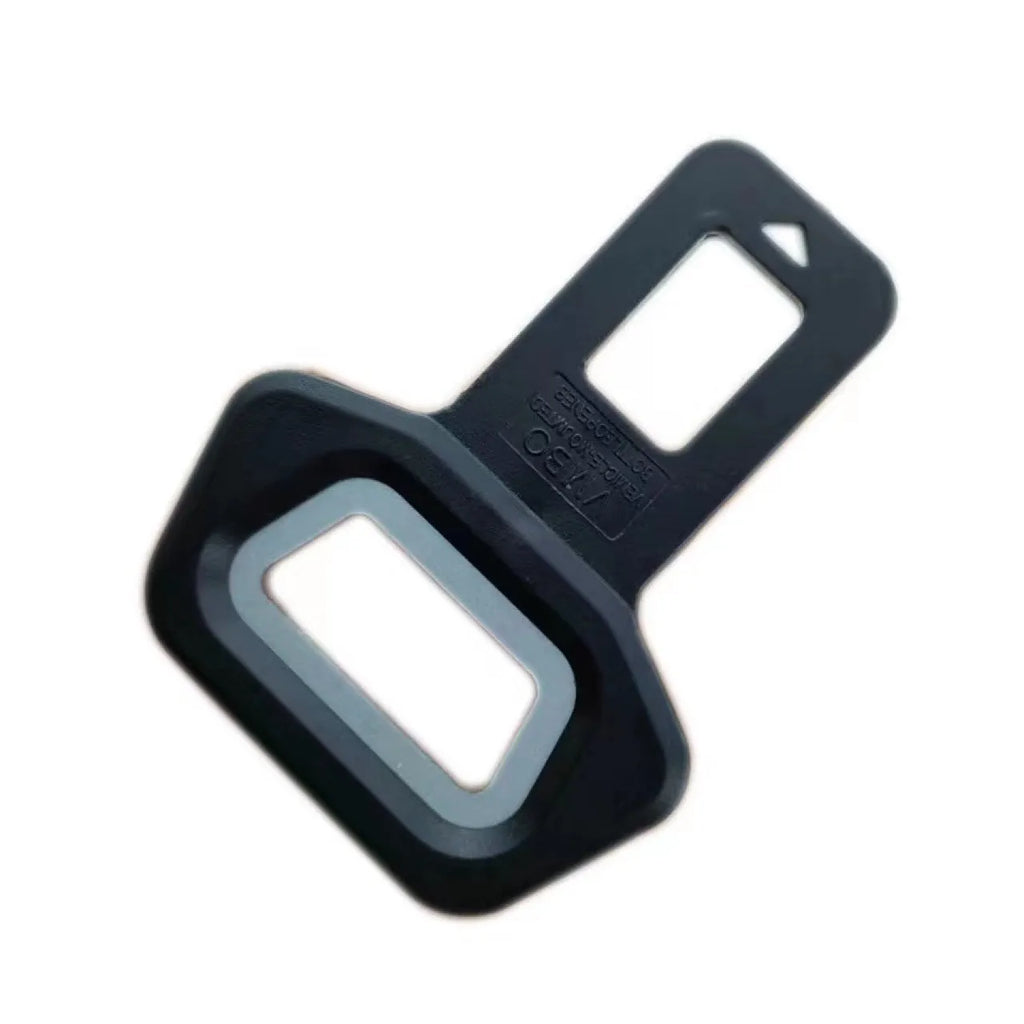 Lock Tongue aluminium alloy bottle opener keychain with frosted carbon fibre finish, showing 2.1cm wide buckle head.