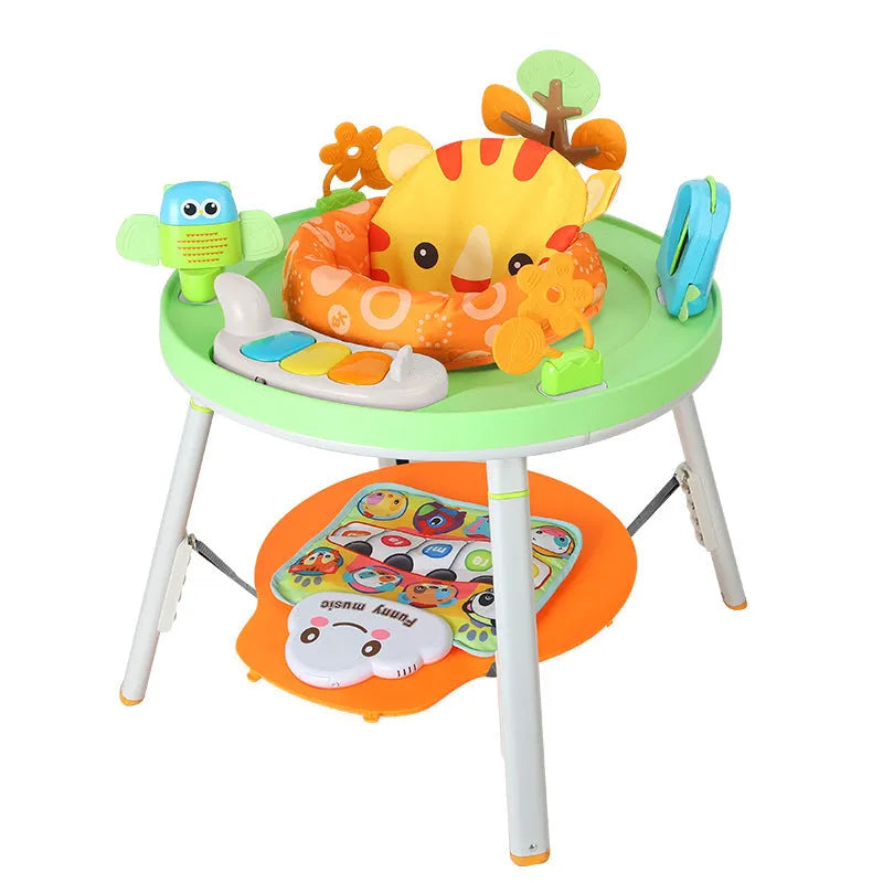 Baby jumping chair in duck design with three-in-one bouncing, gymnastic and activity functions