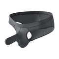 Men's low waist briefs in ice silk nylon fabric shown in multiple colours including black, grey and purplish blue.
