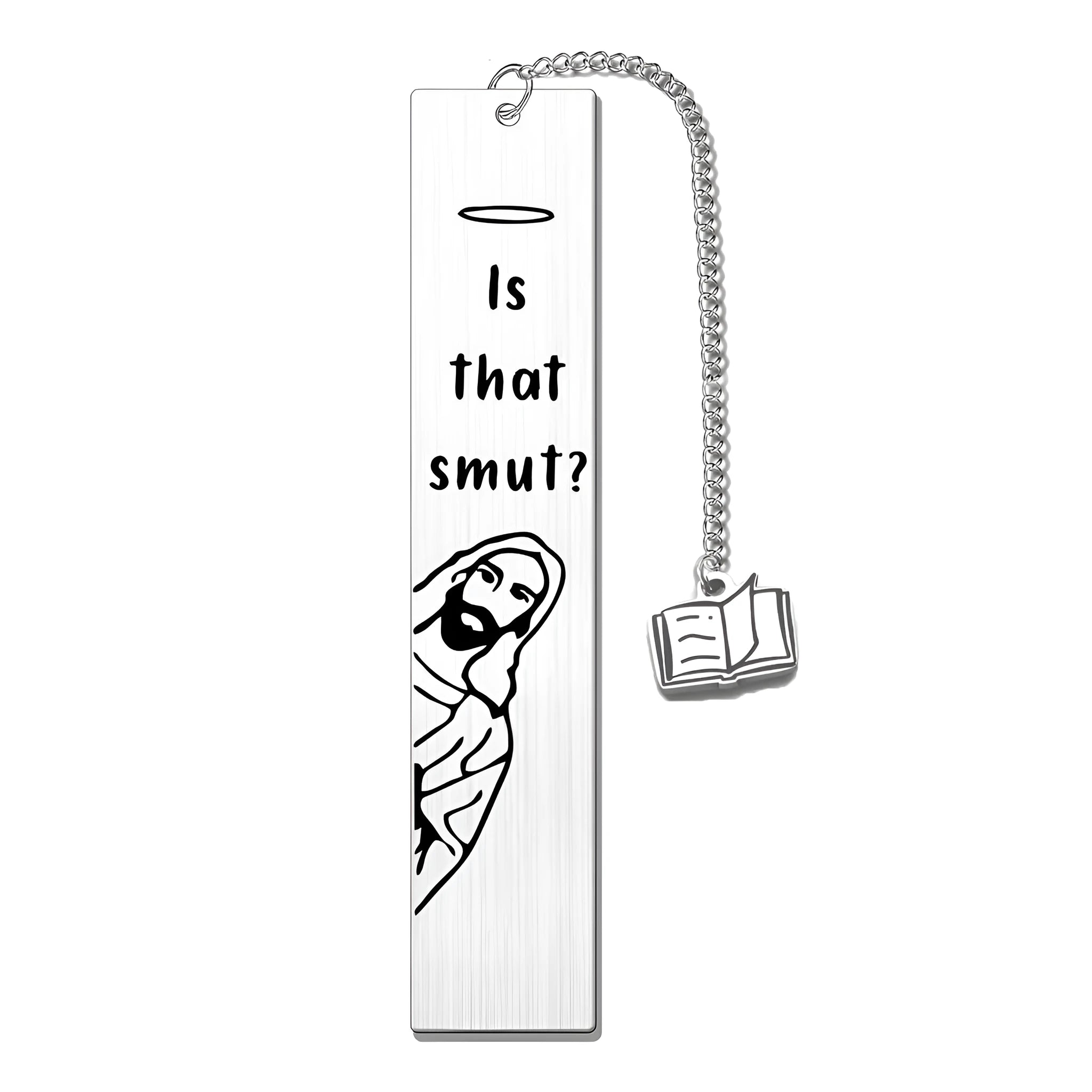 Metal bookmark with stainless steel lettering and a tassel, in one of five colour options.