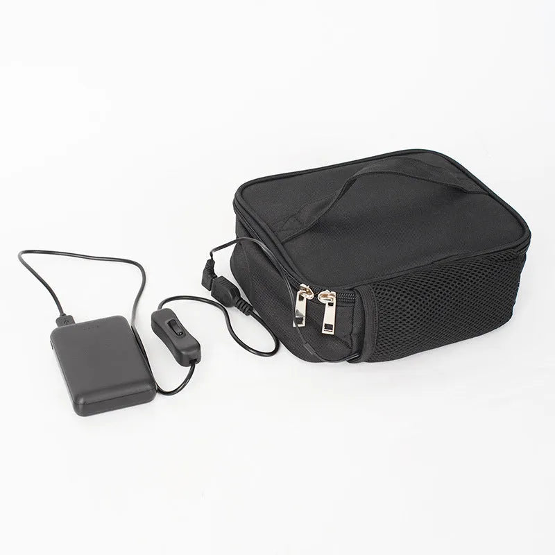 USB heating lunch thermal bag with oxford cloth construction and car power supply option
