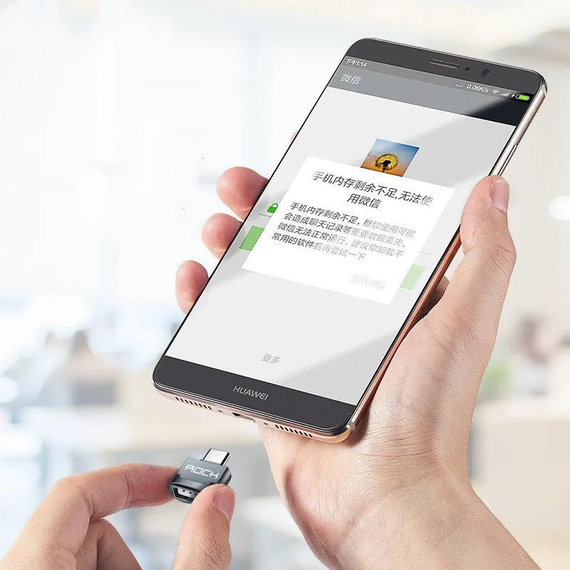 USB C to Lightning adapter for OTG-enabled tablets phones and laptops